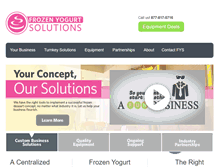 Tablet Screenshot of frozenyogurtsolutions.com